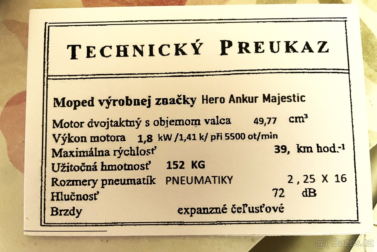 Kartičky na moped na predaj - 14