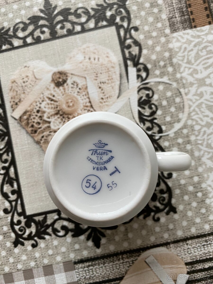 Nové raritní malé retro hrnky Thun Czechoslovakia - 100 ml - 14