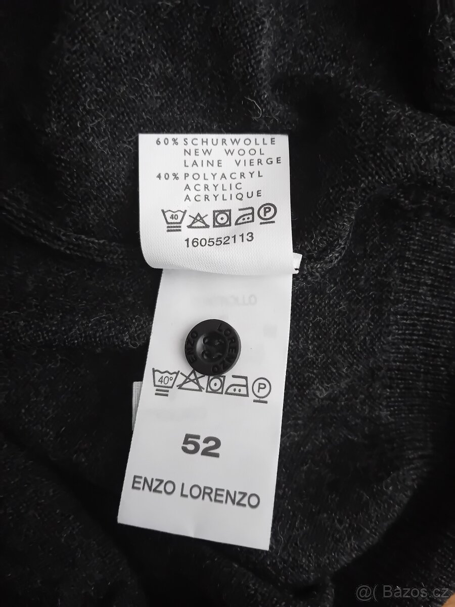 Enzo Lorenzo pánská úpletová vesta vel. L/XL vlna nová - 14