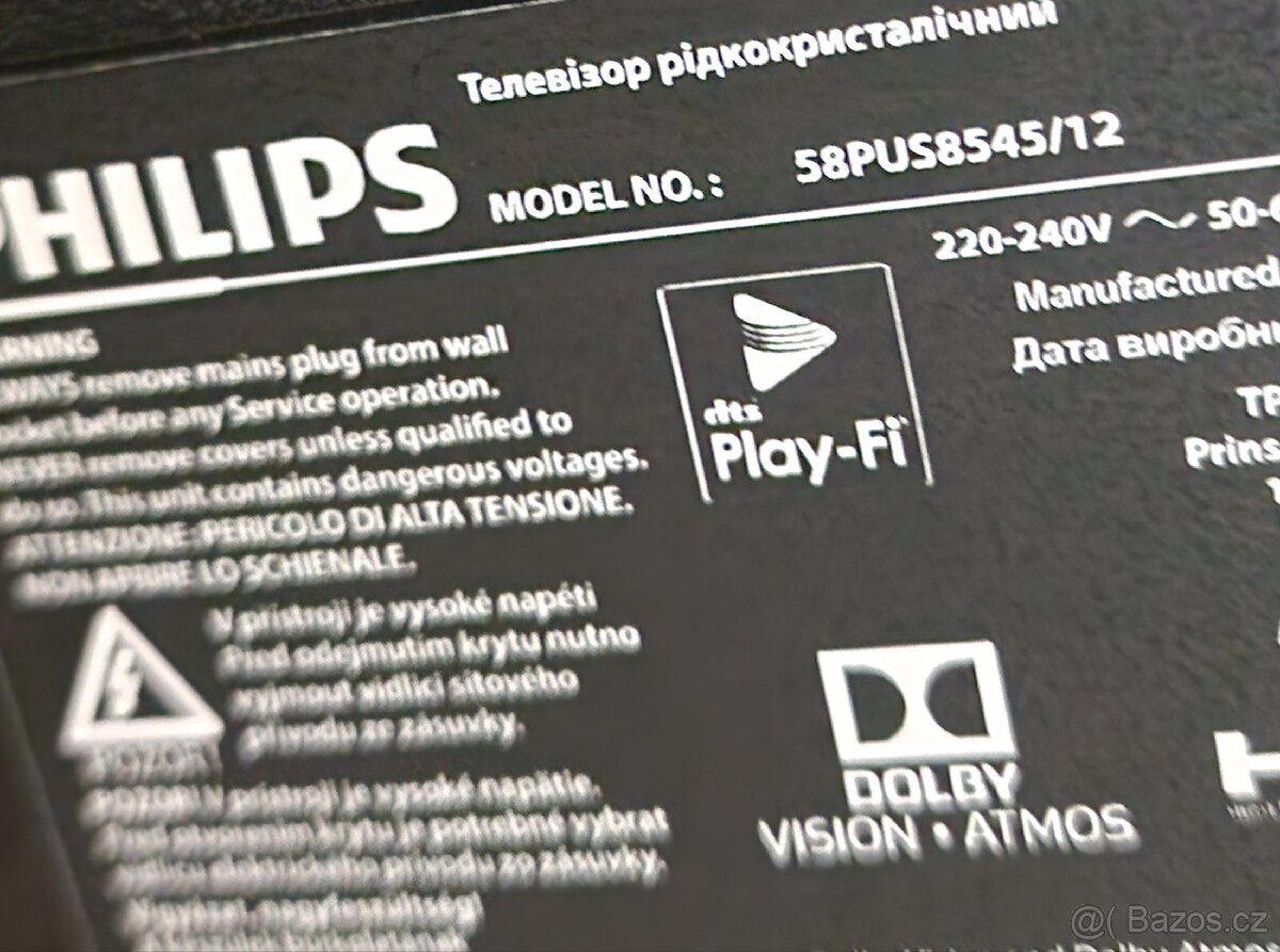 Led Smart tv Philips 146cm Android,Ambilight - 14