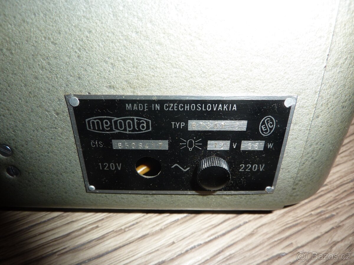 Staré plátno, projektory Meopta, kamera-vše 4.900 - 14