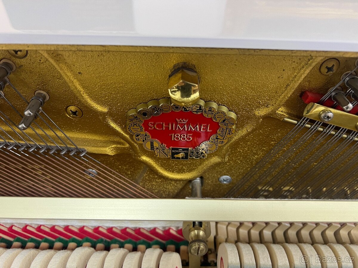 Německé pianino Schimmel po servisu, záruka 5 let, doprava - 14