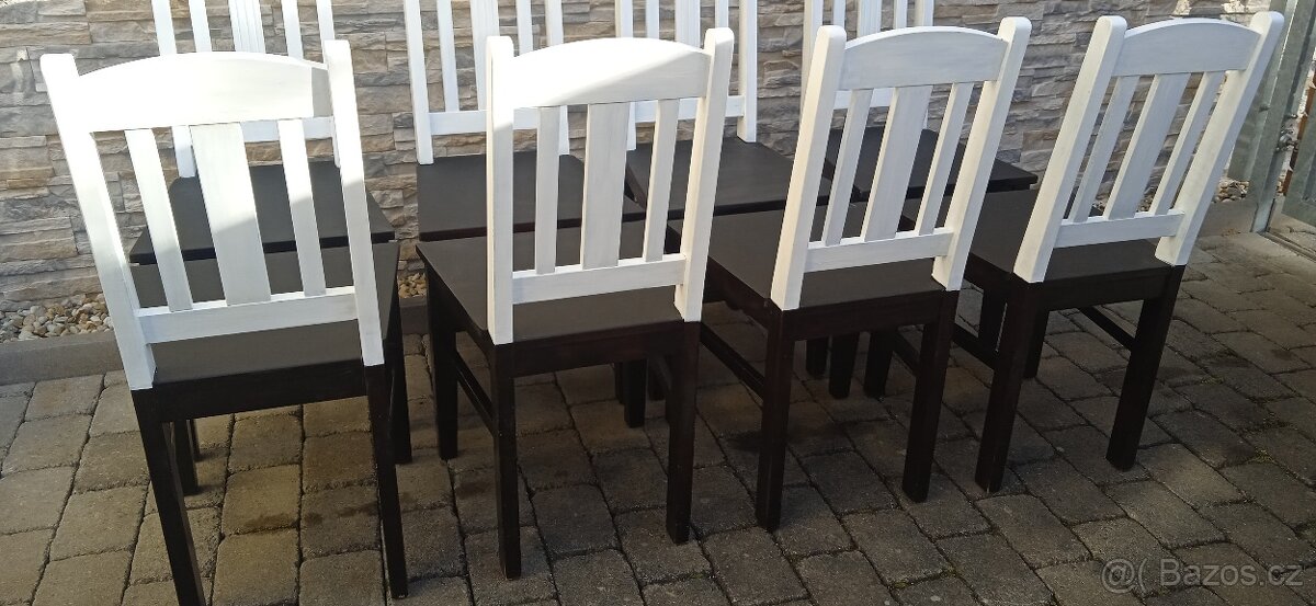 Jídelní stůl+8 židlí -styl vintage - 14