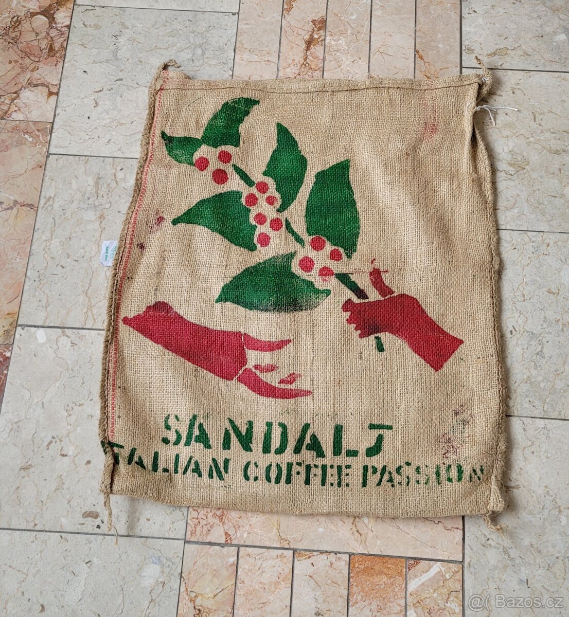 Dekorace: Jutové pytle na kávu, více kusů a více druhů, - 14