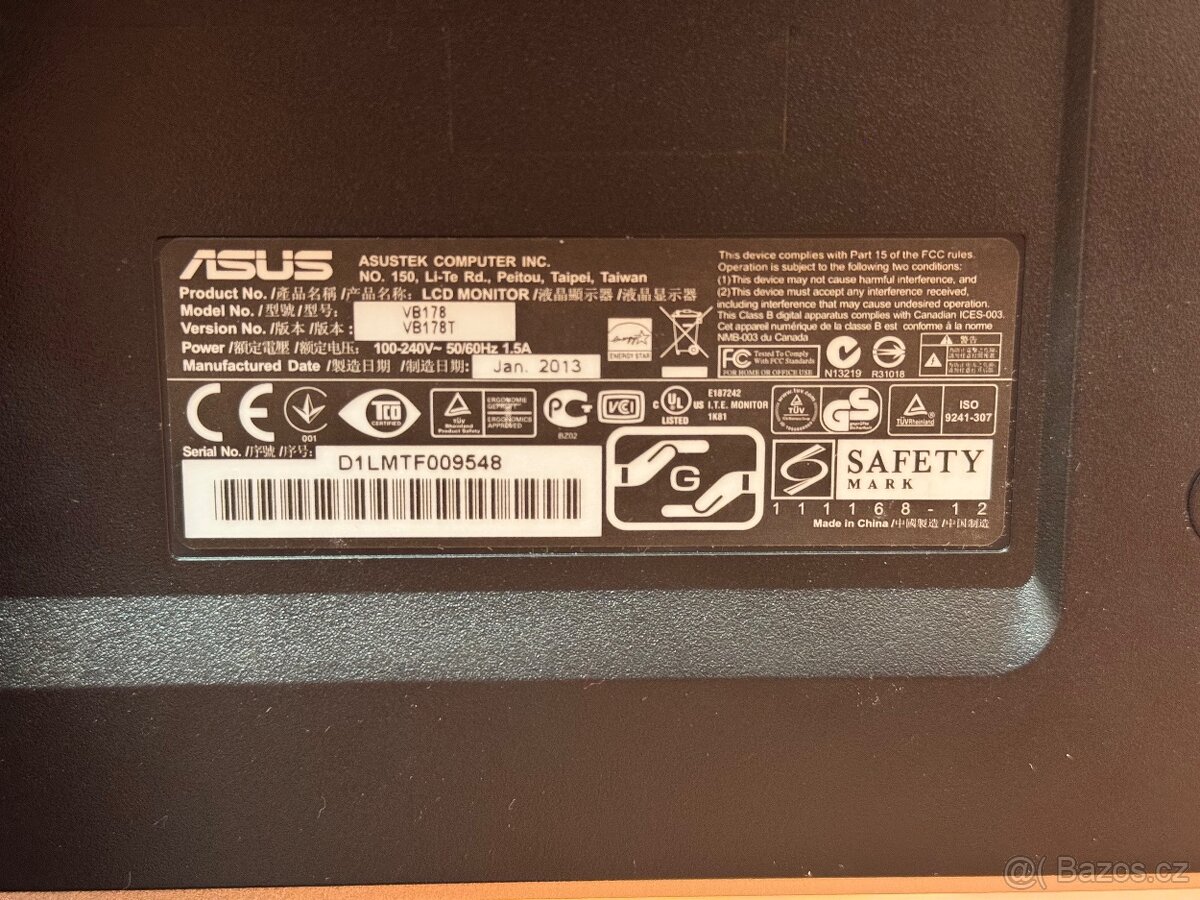 LCD monitor ASUS – perfektní stav, včetně kabelů - 14