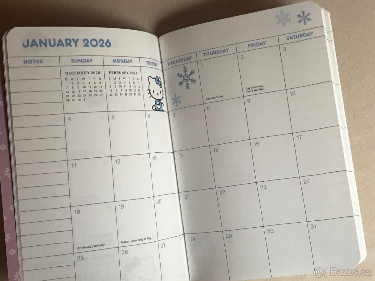 Hello Kitty Dětské měsíční diáře 2026 - 14
