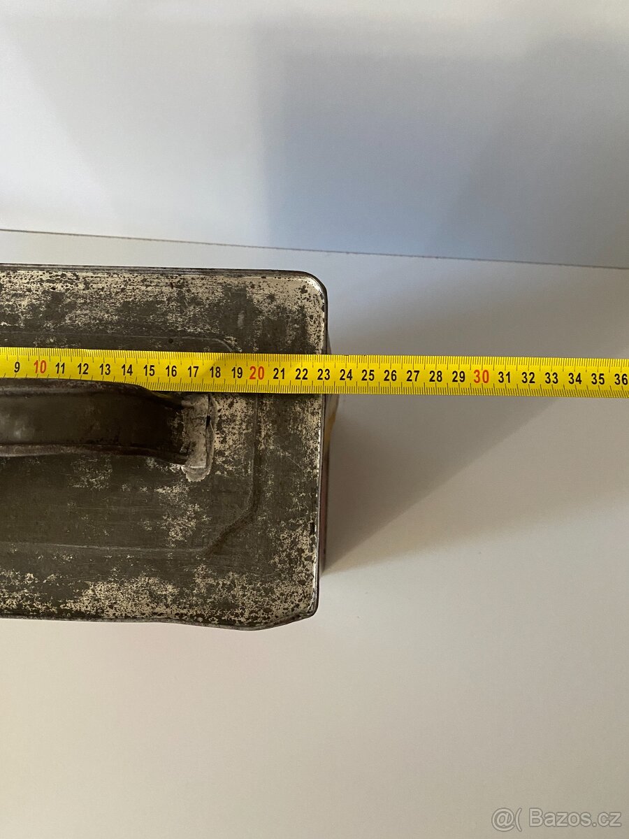 plechovka od oleje stará plechovka olej mazivo - 14