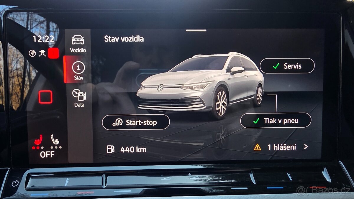 Vw Golf 8 1.5TSi, kombi, 1.majitel, super stav - 14