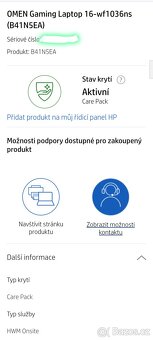 Nepoužitý Omen 16,i9-14gen,RTX-4060-140w,QHD,32gb,Záruka,RGB - 14