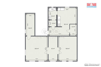 Prodej bytu 3+1, 91 m², Kraslice, ul. Palackého - 14