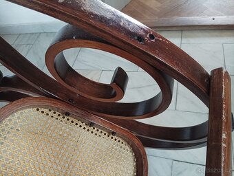 OHÝBANÉ HOUPACÍ KŘESLO VE STYLU THONET–FRANCIE, 70.–80. LÉTA - 14