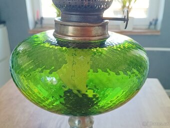 ART DECO STAROŽITNÁ PETROLEJOVÁ LAMPA GAUDARD, FRANCIE 1920 - 14