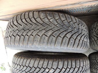 4ks plechových disků Fabia 3+zimní pneu  185/60/15 7mm - 14