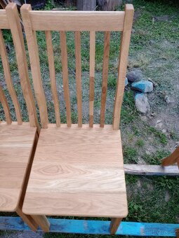 Jídelní židle masiv dub tvarovaná - 14