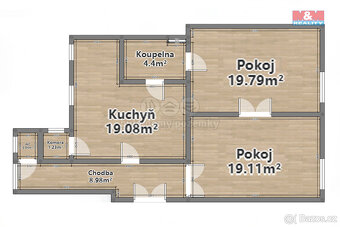 Prodej bytu, 2+1, 78 m², OV, Plzeň, ul. Němejcova - 14