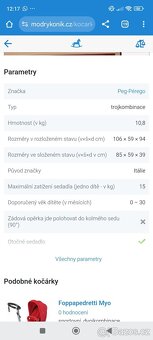 Kočárek trojkombinace, Peg-Pérego navetta XL book plus Trio - 14