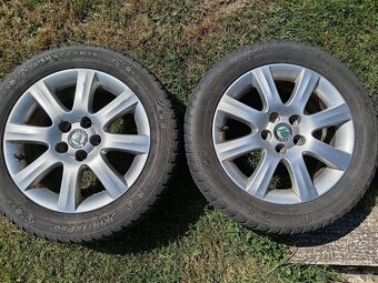 Originál ALU kola Škoda Fabia Roomster R15 + zimní pneu - 14