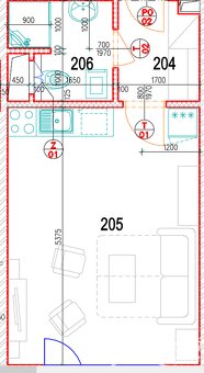 Pronájem bytu 1+kk  na ul. Na Slovanech v Lanškrouně. - 14