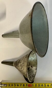 Set sbírka 4ks starý trychtýř lejka nálevka PRO SBĚRATELE - 14