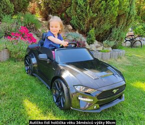 Dětský Ford Mustang GT Černý lak - 14