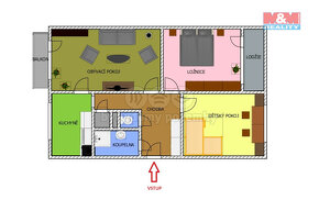 Prodej bytu 3+1, 75 m², garáž, Hlízov - 14