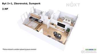 Pronájem byt 2+1, 49㎡ - 14