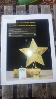 Vánoční dekorace hvězda stromek ozdoby - 14