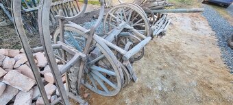 3 x kompletní historický starý povoz, selský vůz a další - 14