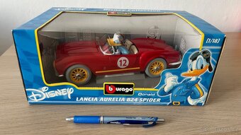 Lancia Aurelia B24 Spider Donald Duck 1:18 Burago - 14