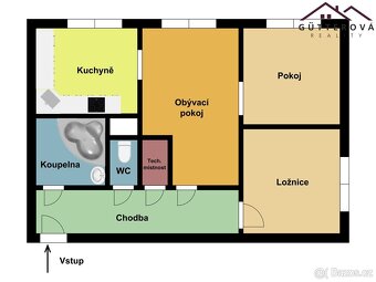 Pronájem bytu 3+1, 63 m2 - Janovice nad Úhlavou - 14
