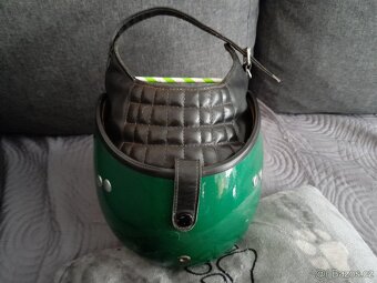 Retro stará helma kokoska, žalud, - 14