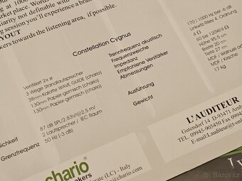 HiEnd reprosoustava Chario, pův 2800,- EUR - 14