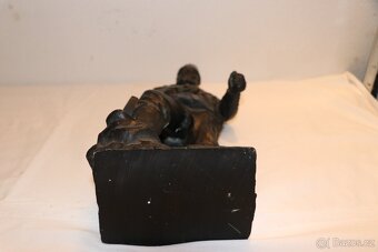 Horník havíř doly uhlí těžba socha soška (525J) - 14