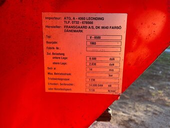 Naviják za traktor FRANSGARD 6,5T -krásný stav-rohatka- - 14