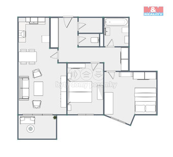 Prodej bytu 3+kk, 91 m², Ostrava, ul. Kaminského - 14