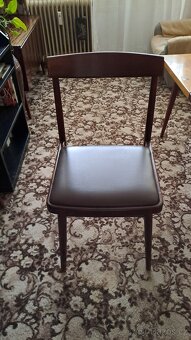 Retro obývací stěna, jídelní a konferenční stůl a židle - 14