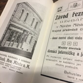 secesní Průvodce Nové Město n Metují Fotografie reklamy mapa - 14