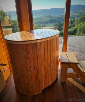 Ochlazovací káď sud - modřín - 14