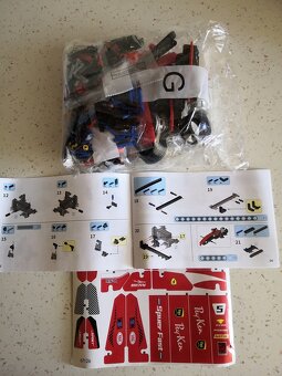 Stavebnice F1 červená, kompatibilní s LEGO - 14