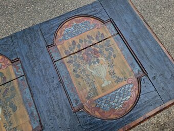 Komoda, malovana truhla, intarzovany pribornik - 14