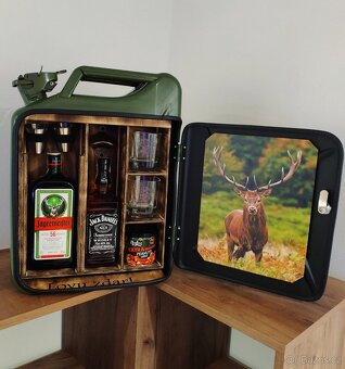 Kanister bar, minibar, kovová bandaska - 14