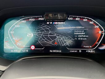 BMW X7 50i 1. maj CZ 9/22 najeto 53 tkm - 14