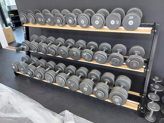 Profi pevné jednoruční činky 2 - 100kg NOVÉ - 14