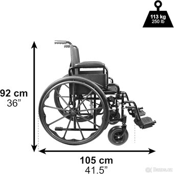 PEPE mobility invalidní vozík mechanický do 113 kg - 14