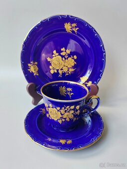 Porcelánový čajový sady Echt Kobalt Vohenstrauss Seltmann - 14