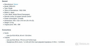 DENON DRS-610 Stereo Cassette Deck/ Dolby B-C/ MPX Filter - 14