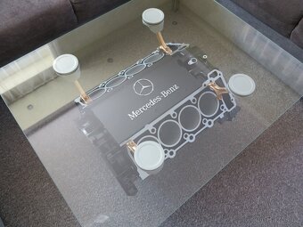 Nabízím výrobu konferenčního stolku z bloku motoru. - 14