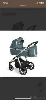 Kočárek kombinovaný BabyDesign Bueno tyrkys - 14