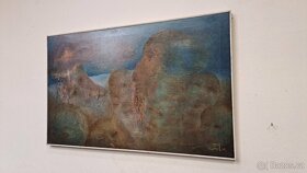 Velký obraz - Milan Klimeš 1972 - olej plátno 6789 - 14