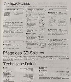 TECHNICS SL-PS50 Stereo CD Player + Příslušenství - 14